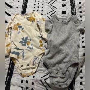 Newborn Girls Onesie Pair